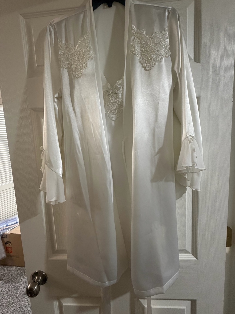 Linea Donatella Ivory Satin Lingerie Set vintage bridal lingerie set